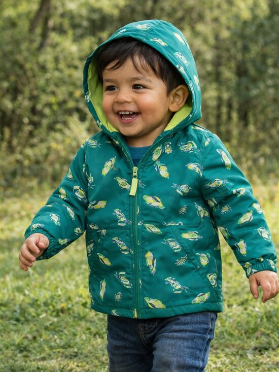 Cat & Jack Other - NWT Toddler Boys' Full Zip Racecar Softshell Jacket Hoodie Cat & Jack Green 2T